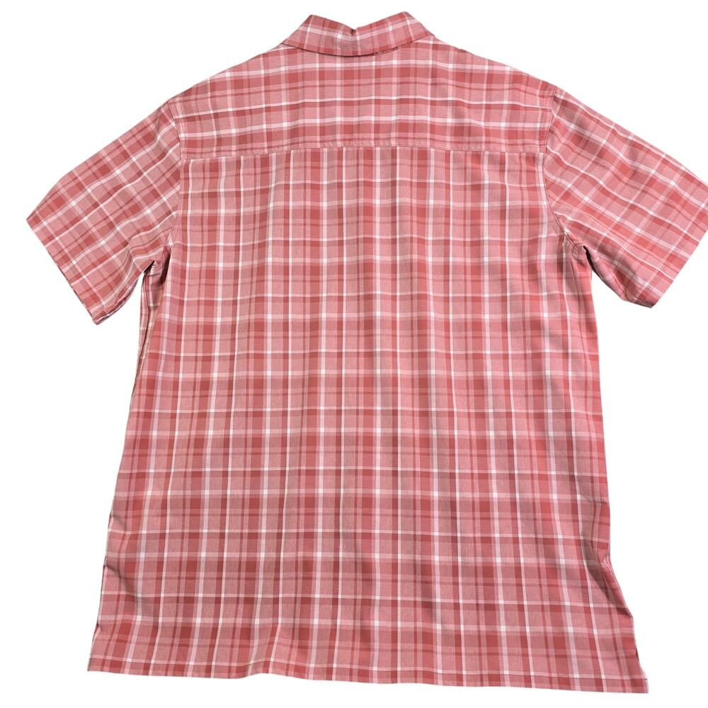 Lake & Trail Vented Button Shirt Men's Large Pink Plaid Hiking Camping Outdoors - Picture 8 of 8